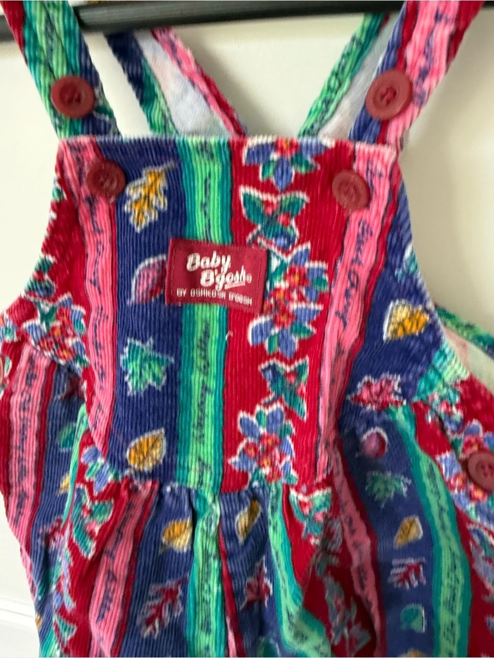 Oshkosh B’gosh Vintage 80s Corduroy Bubble Romper 18 Months